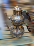 Cupper teapot carved 1300gr 