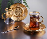 099 Golden color Sefa Tea set