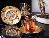 115 Golden color IREM tea set
