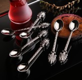 159 Silver color coated Decorative spoon 