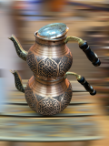Copper tea pot set