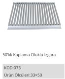 50 CM galvanized grooved grill grate
