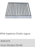 40 CM galvanized grooved grill grate